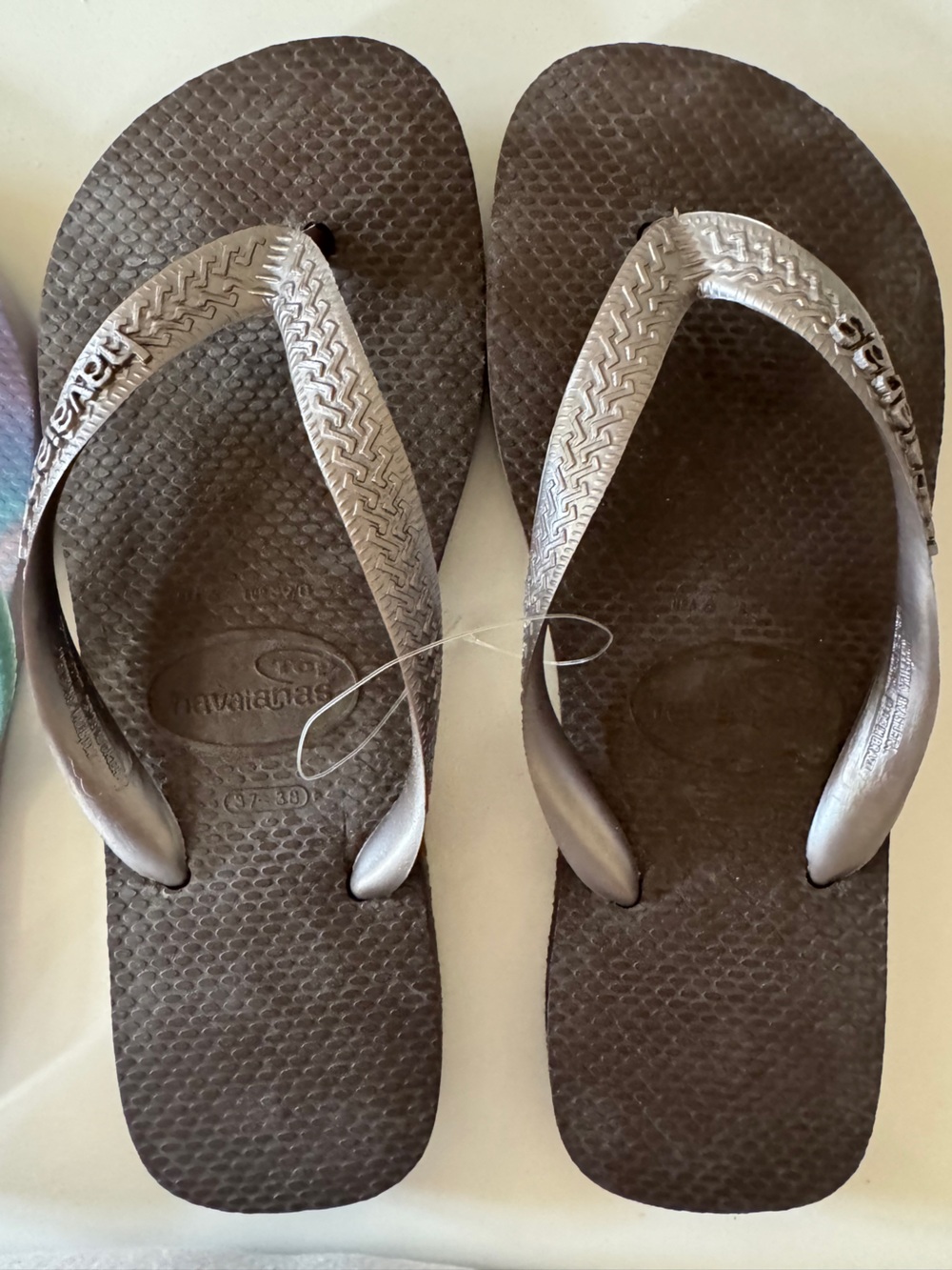 Havaianas Women’s Metallic Chocolate Brown Flip Sandals